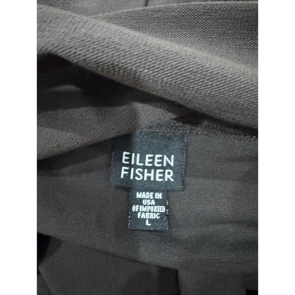 Eileen Fisher Womens Black L Nylon Wide Flare Stretch Skirt Pull On Elastic US - Picture 4 of 7